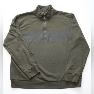 Calvin Klein Men's Quarter Zip Logo Sweatshirt